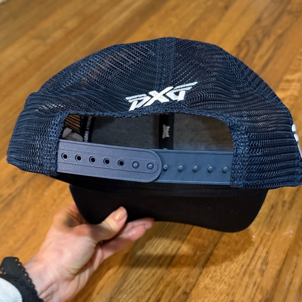 PXG Dark Blue Mesh Cap with White Logo - Picture 3 of 6